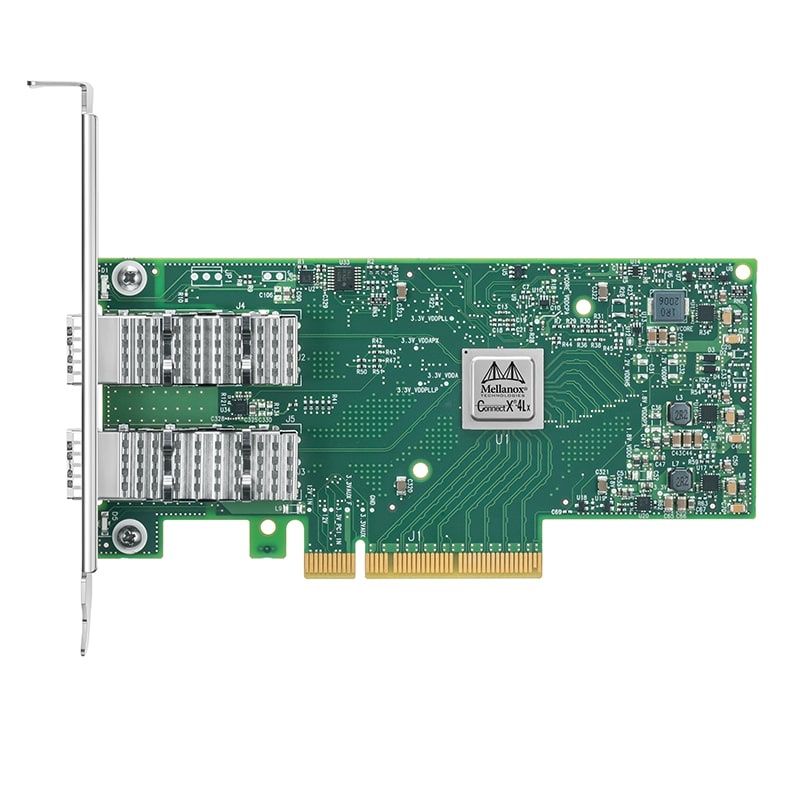 メグ Mellanox MCX4121A-XCAT ConnectX-4 Lx 10GbE Dual SFP28 PCIe NIC