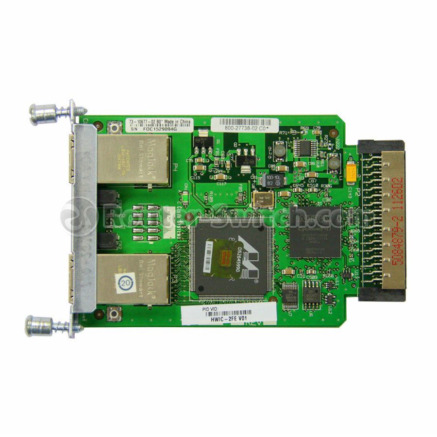 Routeur Cisco 2801 Integrated Services – 2FE, 4 Slots HWIC, 2PVDM, 2AIM, IP Base – 1U