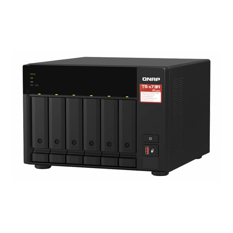 QNAP TS-673A-8G NAS AMD Ryzen 2.2GHz 2.5GbE PCIe Expansion