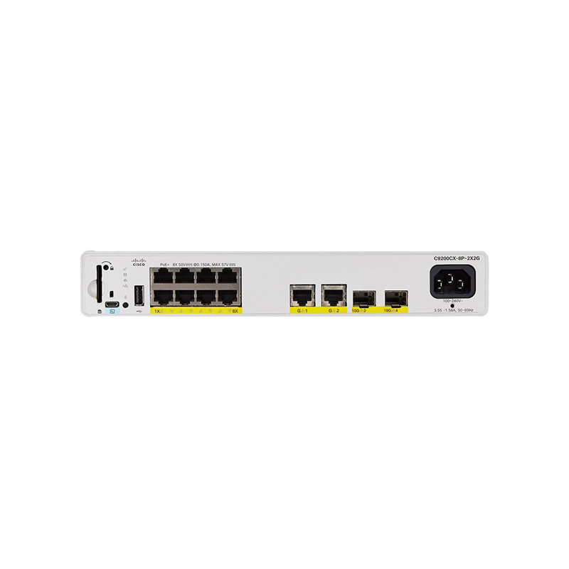 C9200CX-8P-2X2G-E, Switch Cisco Catalyst 9200CX, 8×1G PoE+/2×10G/2×1G