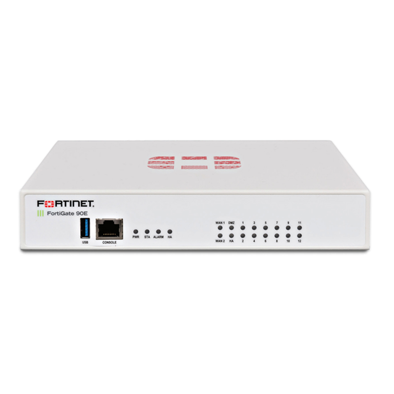 FG-90E Firewall Fortinet, 16xGE RJ45, 2xWAN, Máx. 32 FortiAPs
