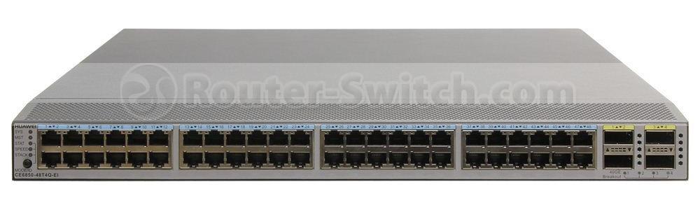 Huawei CE6850-48T4Q-EI, Huawei CE6800 Switch, 48&times;10GE RJ45/4&times;40GE QSFP+/No Fan & PSU