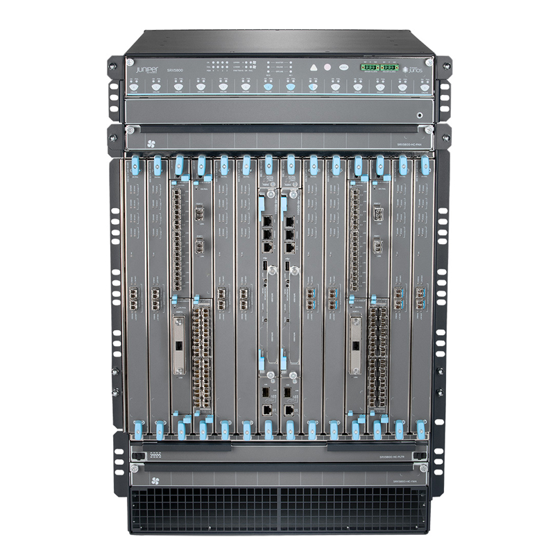 SRX5800E-B1-AC-TAA, Juniper SRX5800 Firewall, 4xSPC 320Gbps/10x10GE SFPP/2xAC PEM SRX5800E-B1-AC-TAA, Juniper SRX5800 Firewall, 4xSPC 320Gbps/10x10GE SFPP/2xAC PEM
