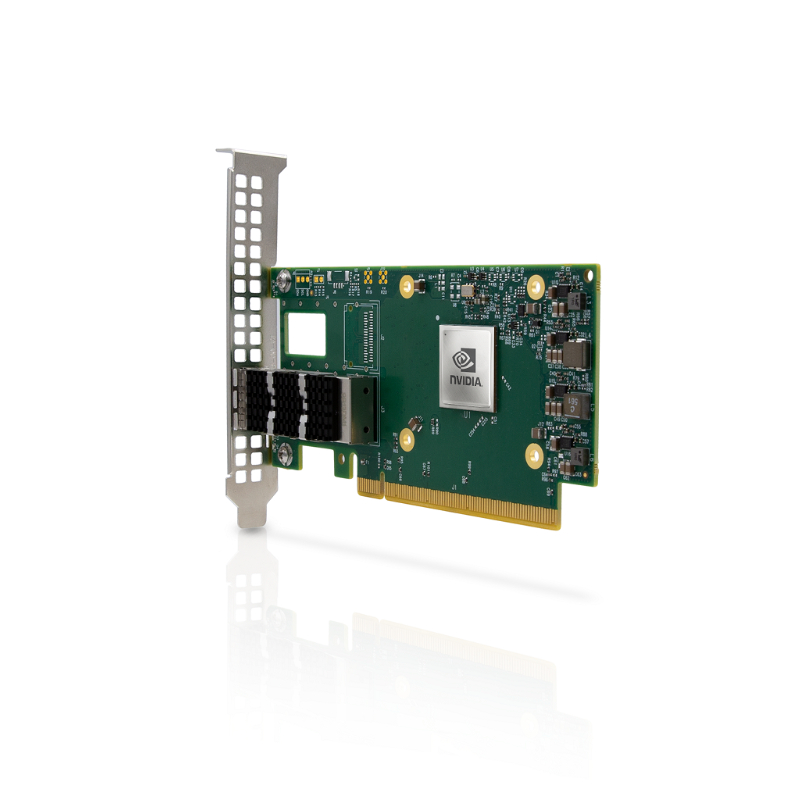 MCX623435AC-CDAB, NVIDIA Mellanox ConnectX-6 Dx EN Adapter Card, Single-port QSFP56/100GbE/PCIe 4.0 x16