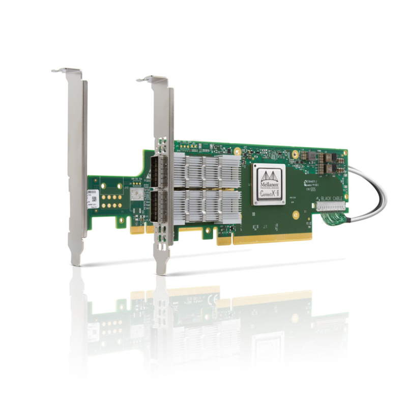 MCX651105A-EDAT, NVIDIA Mellanox ConnectX-6 VPI Adapter Card, 100Gb/s HDR100, Single-Port QSFP56, PCIe 4.0 x8