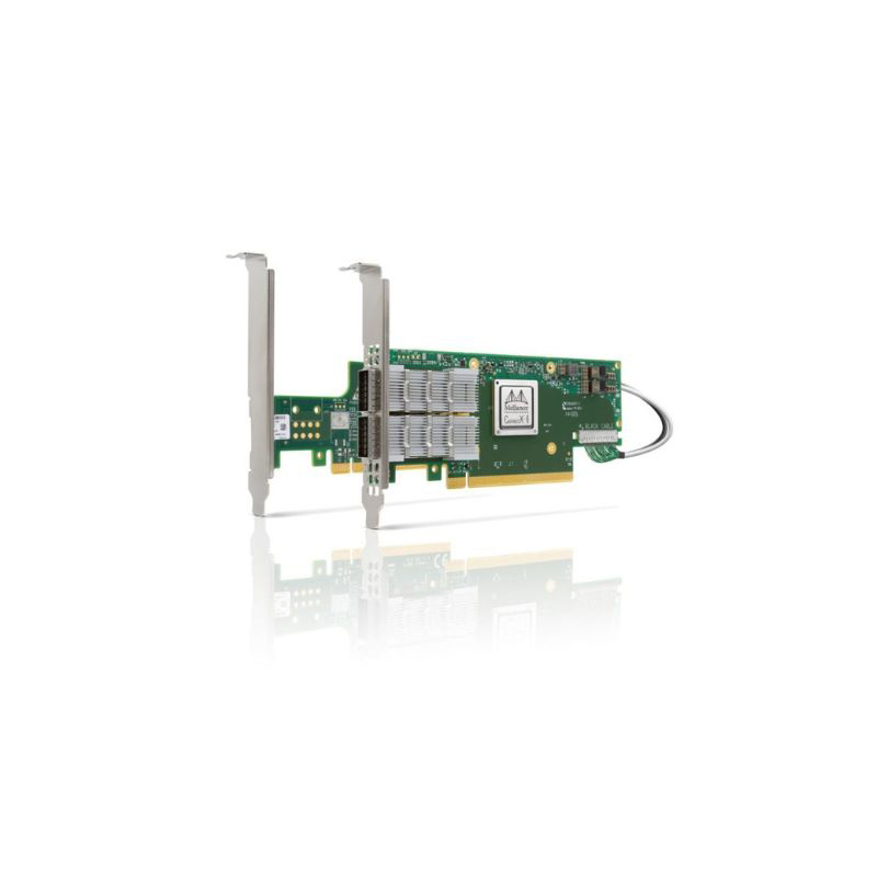MCX651105A-EDAT Mellanox ConnectX-6 VPI Carte Adaptateur, 100Gb/s HDR100, Port Unique QSFP56, PCIe 4.0 x8