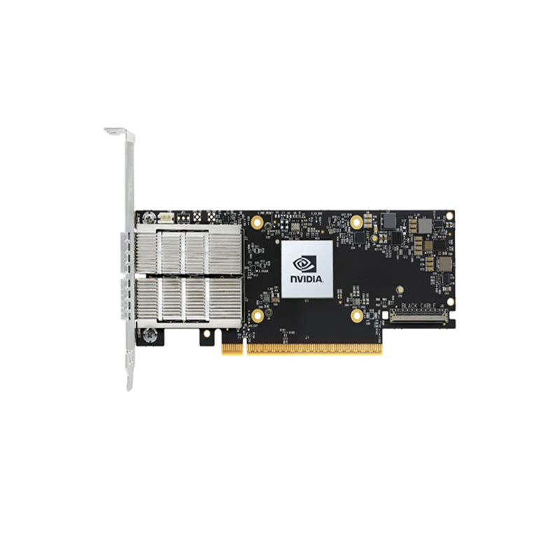 MCX755106AS-HEAT, NVIDIA Mellanox ConnectX-7 Adapter Card, Dual-Port 200GbE QSFP112, PCIe 5.0 x16, Secure Boot Enabled