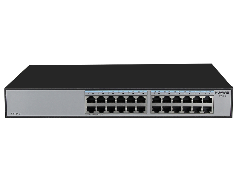Huawei Huawei S1724G-AC, Huawei S1700 Switch, 24×GE RJ45/No Uplink/AC 110-220V