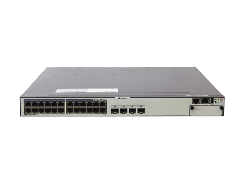 Huawei Huawei S5700-28C-PWR-SI, Huawei S5700 Switch, 24×GE PoE+, 4×GE SFP, 500W AC