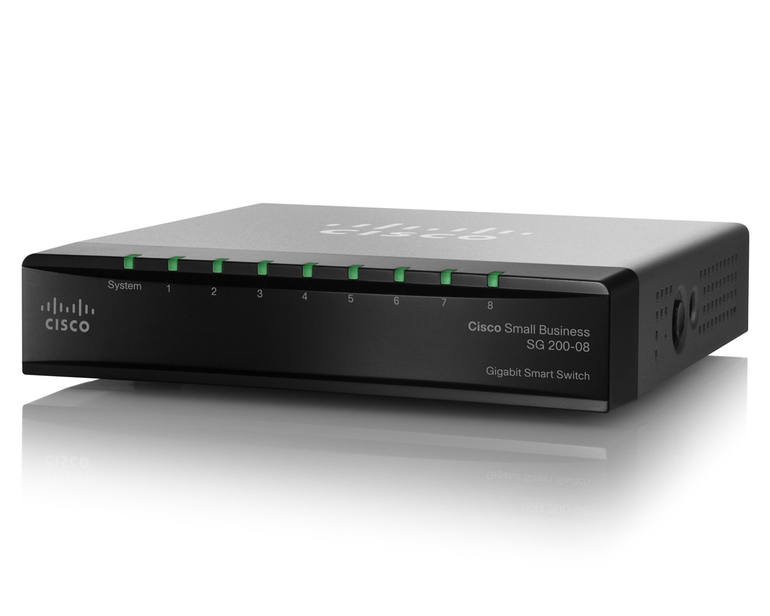 Cisco Cisco SG200-8, Cisco SG200 Series Smart Switch, 8×Gigabit ports/Smart managed/SLM2008T-CN