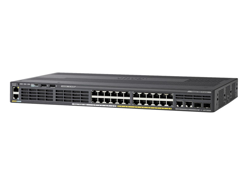 Cisco WS-C2960X-24PSQ-L 24x GigE 8x PoE 2x SFP LAN Base Switch