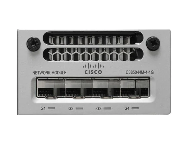 ルーター・ネットワーク機器 Cisco C3850-48P NM-4-1G Cisco C3850-NM-4-1G 4x1GE Network Module for Catalyst 3850 Switch