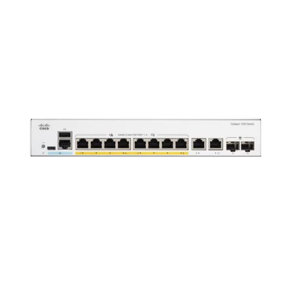ルーター・ネットワーク機器 Cisco Catalyst 1200 C1200-8FP-2G Cisco C1200-8FP-2G Catalyst 1200 Switch 8x PoE+ 2x GE Combo 120W