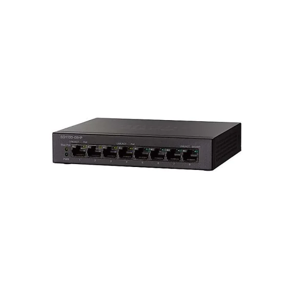 Cisco SG110D-08HP 8-Port Gigabit PoE Switch Unmanaged