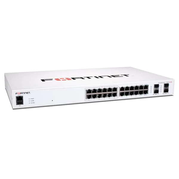 Fortinet FS-124F-POE FortiSwitch 24xGE 12xPoE+ 4xSFP+ L2+ Managed
