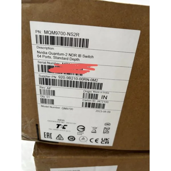 Mellanox MQM9700-NS2R 64x400Gb/s OSFP NVIDIA Quantum-2 Switch