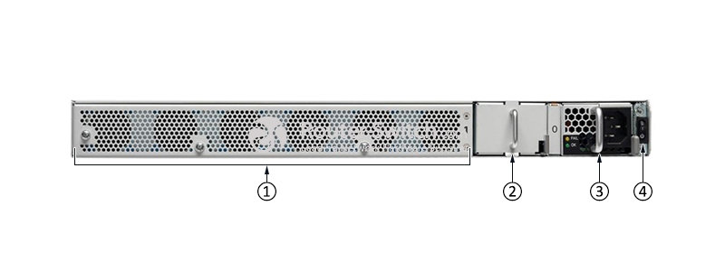 Cisco C9800-40-K9 Rear Panel