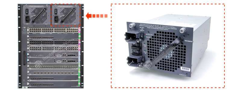 PWR-C45-4500ACV installed in the switch