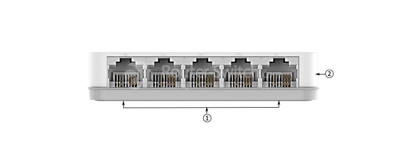 передняя панель des-1005c-cn.