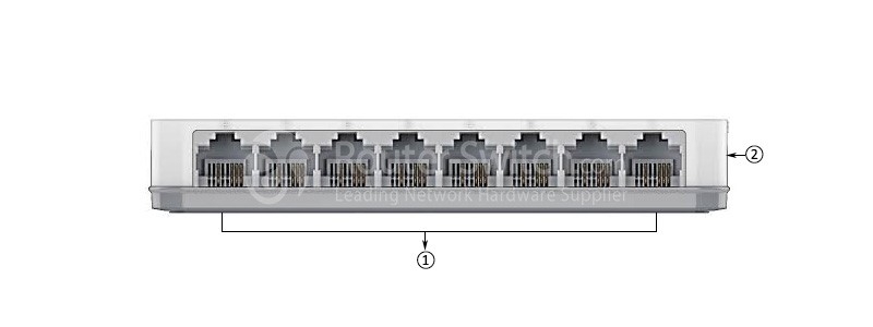 передняя панель des-1008c-cn
