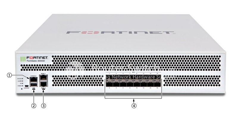 Fortigate FG-3000D-DC Front view Fortigate FG-3000D-DC Front view