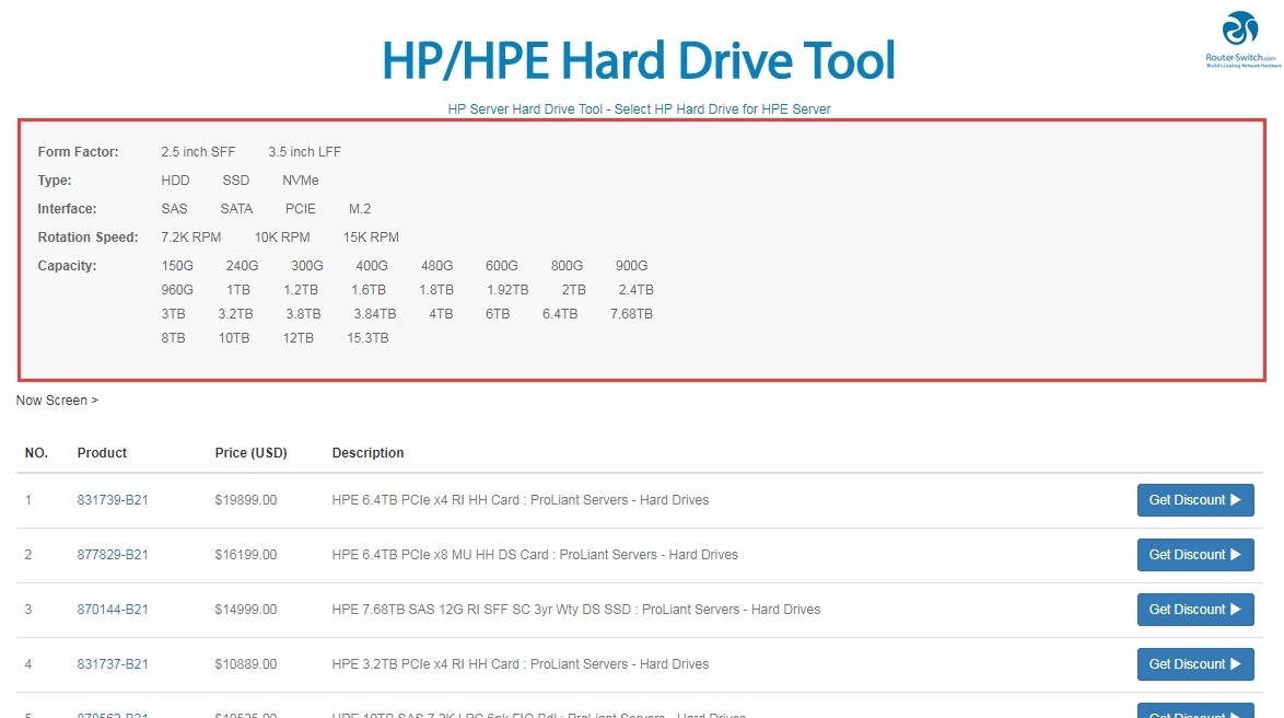 HPE Hard Drive Tool
