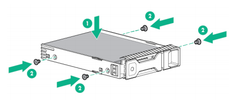 Install the drive in the carrier