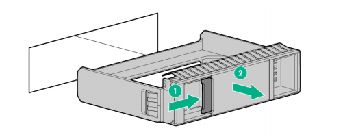 Remove the drive blank