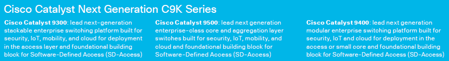 catalyst 9000 features