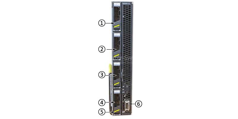 the front panel of Huawei E6000 BH620 V2 SERVER