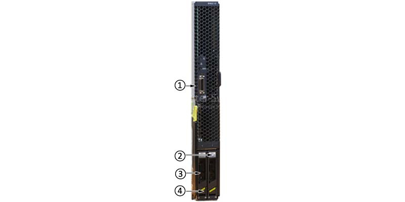 the front panel of Huawei BH622 V2 Blade server