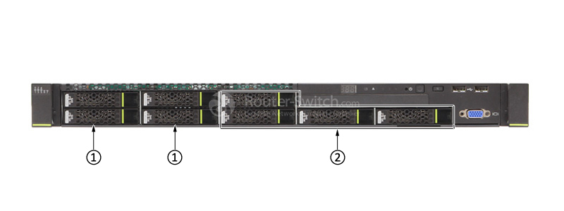 HUAWEI RH1288 V3 RACK SERVER-8 disks-front-2