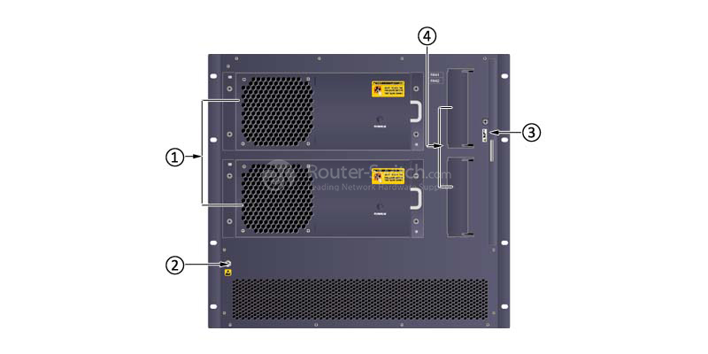 S9306 chassis structure (rear view)