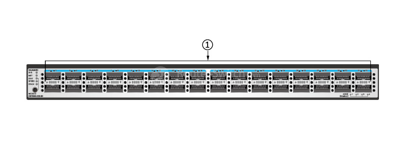 the rear (port side) panel of CE7850-32Q-EI-B