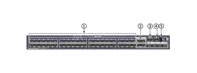 the front panel of LS-S5348TP-PWR-SI