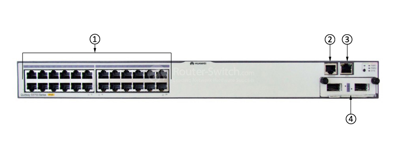 S5700-28C-PWR-EI Front Panel