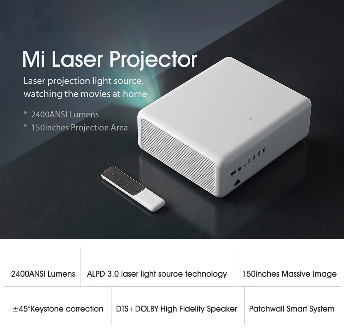 Xiaomi Mijia MJJGTYDS02FM, un proyector compacto que lo tiene todo