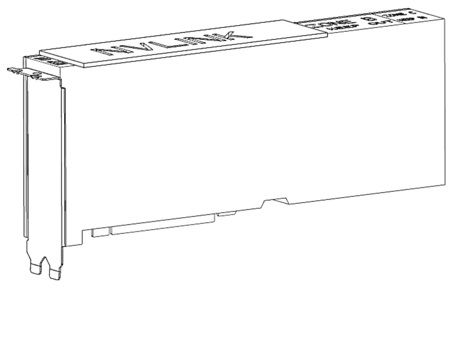 NVIDIA A30 PCIe card technical layout